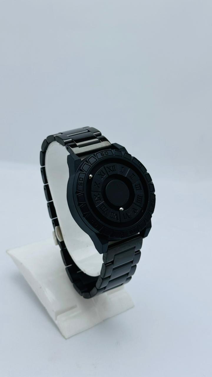 Arabic Aura All-Black Minimalist Designer Watch – Bold Modern Statement Timepiece