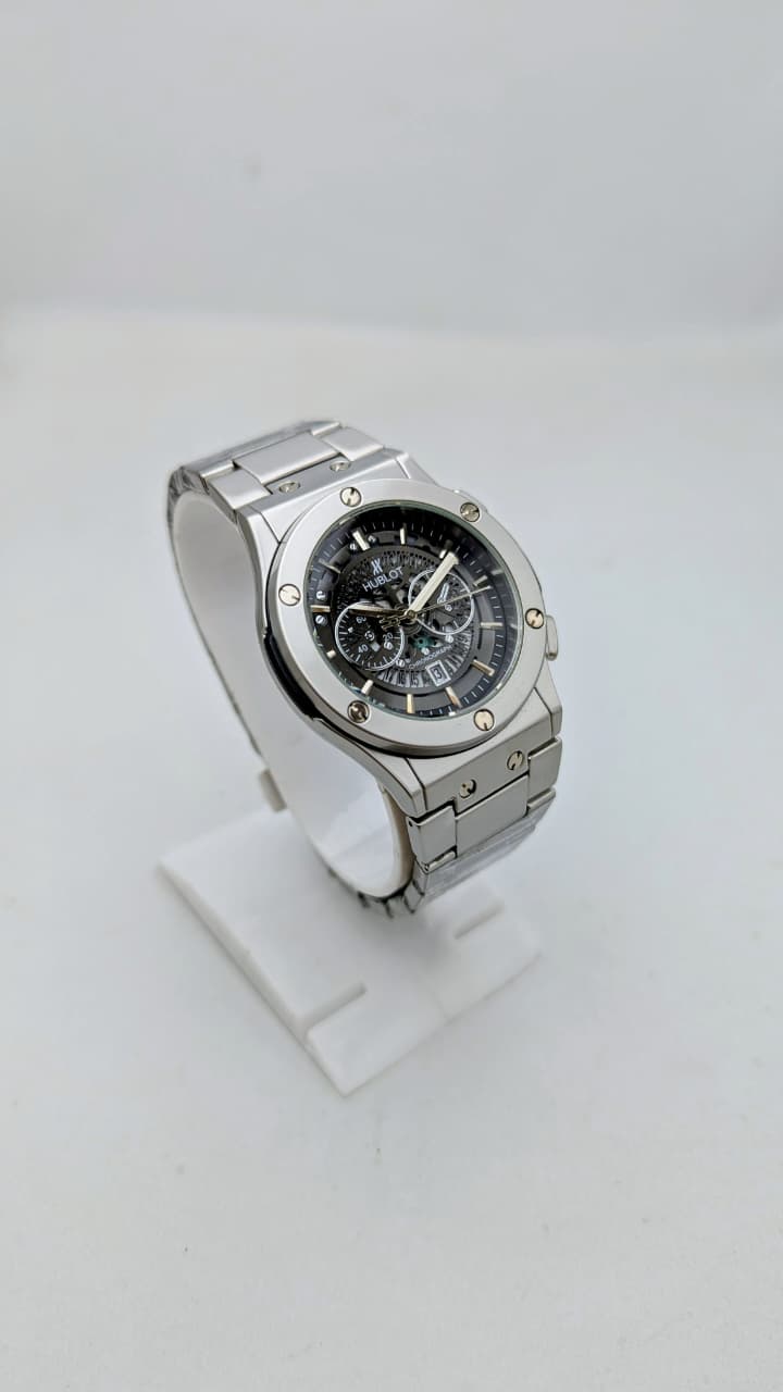 Hublot Stainless Steel Skeleton Dial (Copy)